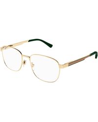 Gucci - Gg1225O 002 Optical Frames Metal Squared - Lyst