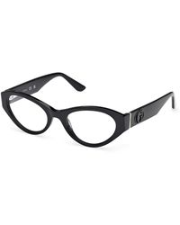 Guess - Gu50305 001 Optical Frames Acetate Cat Eye Normal - Lyst