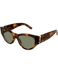 Saint Laurent - Sl M94 Rim 001 Sunglasses Acetate Cat Eye - Lyst
