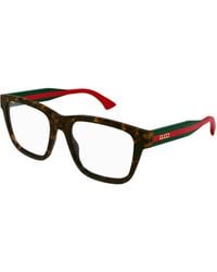 Gucci - Gg1870O 002 Optical Frames Acetate Transparent Squared - Lyst