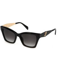 Blumarine - Sbm829 0700 Sunglasses Acetate Cat Eye Normal Shaded - Lyst