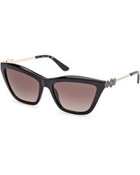 Guess - Gu00199 52F Sunglasses Injected Marrone Squared Normal Sfumato - Lyst