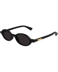 Bottega Veneta - Bv1388S 006 Sunglasses Acetate Round - Lyst