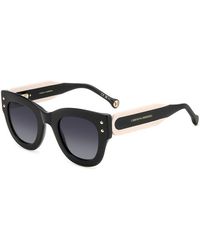 Carolina Herrera - Her 0222/S 3H2/9O Sunglasses Bio-Cecid Squared Shaded - Lyst