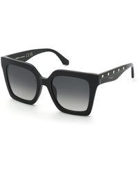 Twinset - Stw105 700 Sunglasses Acetate Smoke Squared Normal Nuanced - Lyst