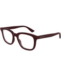 McQueen - Am0539O 003 Optical Frames Acetate Transparent Squared - Lyst
