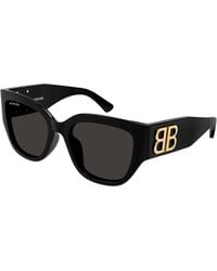 Balenciaga - Bb0323Sk 002 Sunglasses Acetate Squared - Lyst