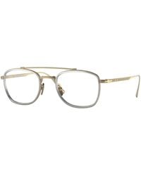 Persol - Po5005Vt 8005 Optical Frames Titanium Transparent Squared Normal - Lyst