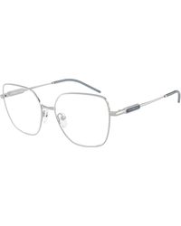 Emporio Armani - Ea1192 3015 Optical Frames Metal Transparent Geometric Normal - Lyst