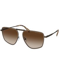 Michael Kors - Mk1153 Silverton 100113 Sunglasses Metal Pilot Normal Shaded - Lyst