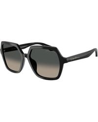 Giorgio Armani - Ar8193U 500119 Sunglasses Acetate Squared Normal Shaded - Lyst