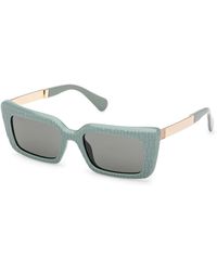 MAX&Co. - Mo0143 93N Sunglasses Injected Squared Normal - Lyst
