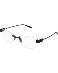 Balenciaga - Bb0490O 002 Optical Frames Metal Transparent Squared - Lyst
