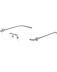 Gucci - Gg1703O 001 Optical Frames Metal Squared - Lyst