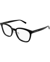 Saint Laurent - Sl 917/F 001 Optical Frames Acetate Transparent Round - Lyst