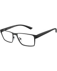 Emporio Armani - Ea1157 3001 Optical Frames Metal Squared Normal - Lyst