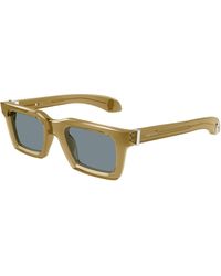 McQueen - Am0506S 007 Sunglasses Acetate Squared - Lyst