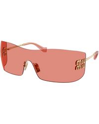 Miu Miu - Mu B53S 5Ak20Y Sunglasses Metal Squared Normal - Lyst