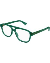 Bottega Veneta - Bv1294O 003 Optical Frames Acetate Transparent Pilot - Lyst