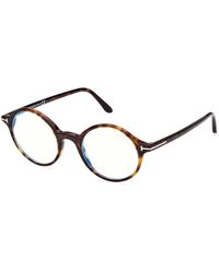 Tom Ford - Ft5834-B 052 Optical Frames Acetate Round Normal - Lyst