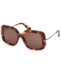 Max Mara - Mm0195 52E Sunglasses Acetate Round Normal - Lyst