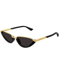 Bottega Veneta - Bv1346S 001 Sunglasses Acetate Cat Eye - Lyst