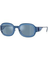 DIESEL - Dl1020 10441U Sunglasses Metal Squared Normal - Lyst