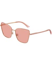 Jimmy Choo - Jc4023J 30087R Sunglasses Metal Squared Normal - Lyst