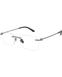 Giorgio Armani - Ar5124 3003 Optical Frames Metal Squared Normal - Lyst