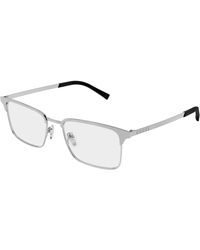 Gucci - Gg2136O 005 Optical Frames Metal Transparent Squared - Lyst