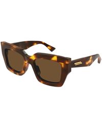 Bottega Veneta - Bv1212S 005 Sunglasses Acetate Squared - Lyst