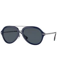 Burberry - Be4377 403487 Sunglasses Plastic Dark Pilot - Lyst