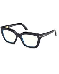 Tom Ford - Ft6093-B 001 Optical Frames Acetate Cat Eye Normal - Lyst