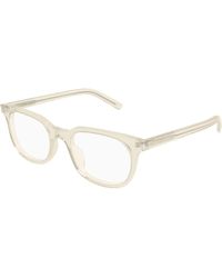 Saint Laurent - Sl 840 004 Optical Frames Acetate Transparent Round - Lyst