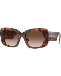 Burberry - Be4410 331613 Sunglasses Acetate Squared Normal Shaded - Lyst