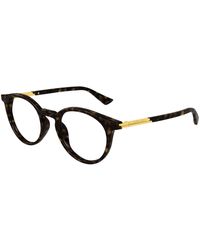 Bottega Veneta - Bv1335Oa 002 Optical Frames Acetate Transparent Round - Lyst