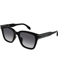 McQueen - Am0399Sa 001 Sunglasses Acetate Squared Shaded - Lyst