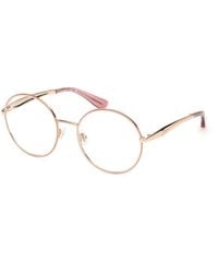Guess - Gu50385 74 Optical Frames Metal Round Normal - Lyst