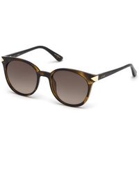 Guess - Gu7550 52F Sunglasses Injected Round Normal - Lyst