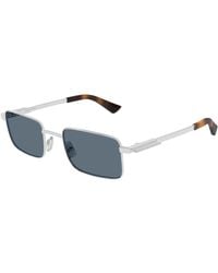 Bottega Veneta - Bv1469S 002 Sunglasses Metal Squared - Lyst