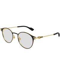 Gucci - Gg1739Ok 001 Optical Frames Titanium Transparent Round - Lyst