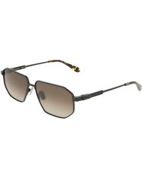 Ferragamo - Sf340S 002 Sunglasses Titanium Squared Normal - Lyst