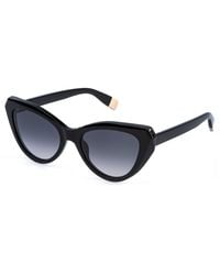 Furla - Sfu977 700 Sunglasses Acetate Smoke Cat Eye Normal Nuanced - Lyst