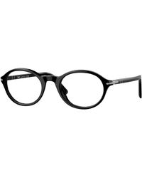 Persol - Po3351V 95 Optical Frames Acetate Transparent Round Normal - Lyst