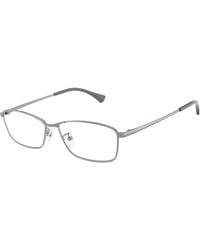 Emporio Armani - Ea1196D 3010 Optical Frames Metal Transparent Geometric Normal - Lyst