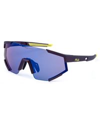 Fila - Sfib12 Z30V Sunglasses Injected Mask Water Repellent Mirrored - Lyst