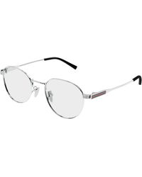 Gucci - Gg1993Ok 002 Optical Frames Metal Transparent Round - Lyst