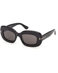 Tom Ford - Ft1345 Islay-02 01A Sunglasses Acetate Smoke Squared Normal - Lyst