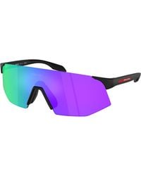 Prada Linea Rossa - Ps C03Su 12P60Z Sunglasses Injected Geometric Normal - Lyst