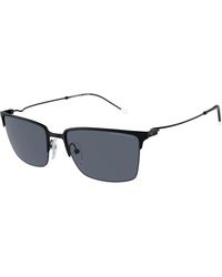 Emporio Armani - Ea2155 300187 Sunglasses Metal Squared Normal - Lyst